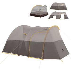 Naturehike KOTA 6 Person Camping Tent, Double Layer Waterproof 4 Person 6 Person 8 Person Tents for Camping, Large and Tall Family Tent with Vestibules Porch