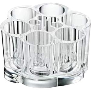 box up Makeup Organizer - Daisy Shape Lipstick Holder And Skin Care Desk Accessories, Cute Small Beauty Cosmetics Table Organizers For Women & Teen Girls, Pretty Lip Stick Gloss Storage Stand