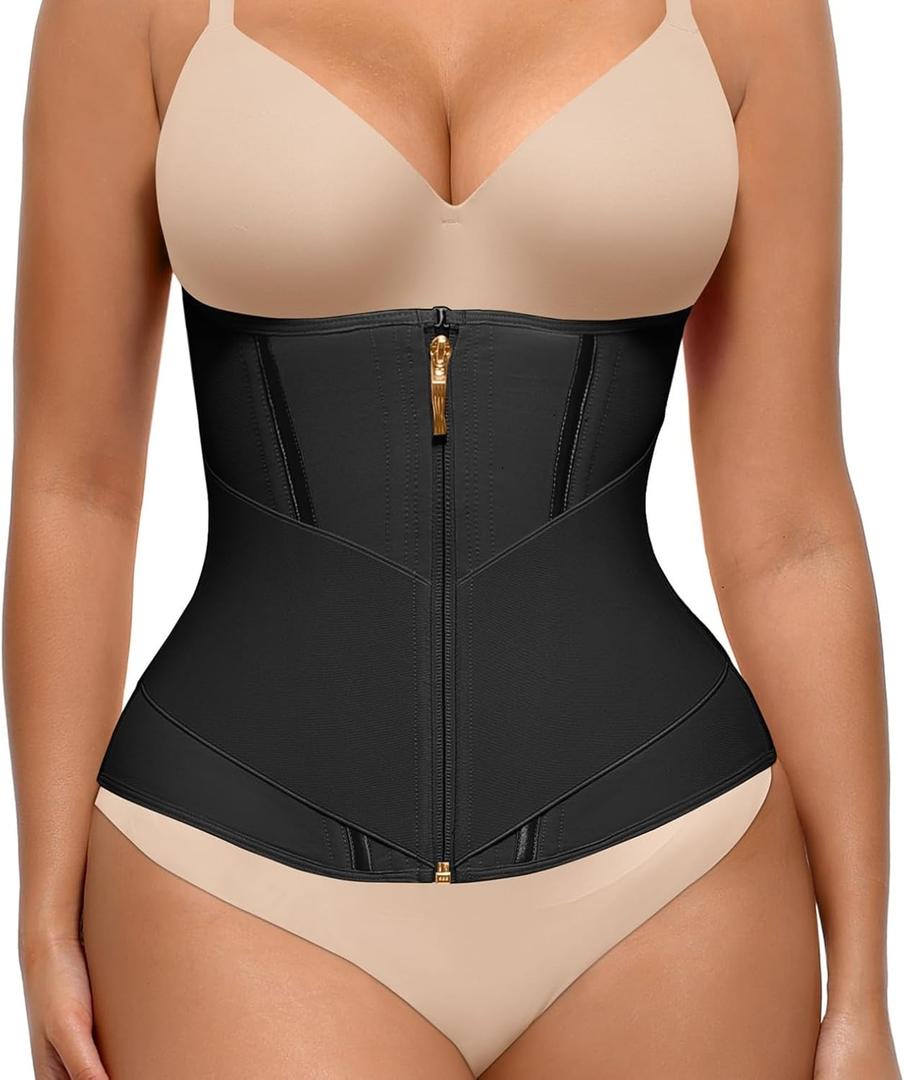 FeelinGirl Waist Trainer for Women Waist Cincher Corset Shapewear Tummy Control Body Shaper Sport Workout Girdle