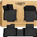 LASFIT Floor Mats for Toyota RAV4 2026 Hybrid (Not Fit Plug-in Hybrid) All Weather Automotive Floor Mats for RAV 4 TPE Custom Fit Floor Liner 1st & 2nd Row Car Accessories, Lifespan 5 Years+, Black