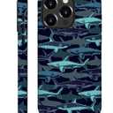 Case for iPhone 16 Pro Max(Compatible with MagSafe),Soft TPU+Hard Acrylic 2-in-1 Matte Phone Cover for Men,Shockproof Anti-Scratch Protective Case for iPhone 16 Pro Max-Shark Group