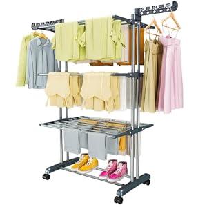 PurKeep Folding Drying Rack, Clothes Air Drying Rack