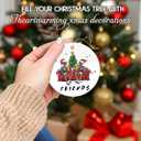 Friendship Gifts for Women Men 2025 | Ceramic Christmas Tree Ornaments, Birthday Funny Gifts for Friends Female, Coworkers, Bestie | Funny Christmas Ornament for Male