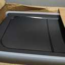IRIS USA Cat Litter Box XX-Large Open Top with High Sided Walls Tall Scatter Shield Scoop Included Easy Clean Plastic Pan for Big Cats Kittens Multi-Cat Households 30"L x 20"W x 14"H Black