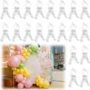 LemonRoad 20 Pack Large Balloon Arch Clips Plastic Transparent Backdrop Spring Clamps 3.5 Inch Heavy Duty Clip for Balloon Arch Kit Birthday Decoration Crafts Woodworking Photography Studios (Clear)