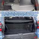 Cargo Cover Compatible with All-New Toyota 4Runner 2025 2026 Accessories,Carbon Fiber Look Retractable Trunk Cover Organizer Security Shielding Shade Cover (Carbon Fiber Look,Hidden Handle)