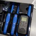 Motorola Solutions, Portable FRS, T270TP, Talkabout, Two-Way Radios, Rechargeable, 22 Channel, 25 Mile, Black W/ Blue, 3 Pack