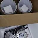 Battery Operated Wall Sconces Set of 2 with Remote, Wireless Wall Sconce with 2 Dimmable RGB LED Bulbs, Rechargeable Wall Lamps, Not Hardwired Wall Lights, Linen Shade, Black B04YBP205