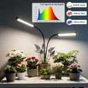 GooingTop Grow Light 100W 6000K, Super Bright White Desktop Clip Plant Lamp for Seedlings Succulents Seeds Starting Indoor Plants Growing,Bendable Gooseneck & Timer 4 8 12 H