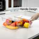 2 x Clear Plastic Storage Bin with Lid, Stackable Storage Boxes Organizing Bin for Pantry, Kitchen, Cabinets, Wardrobe, Closet, Dresser, Bathroom Storage and Organization (2pc-10x6.7x5.3)