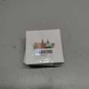 4 x Christmas Ornaments, 2.8in Ceramic Birth Flower Ornament, Xmas Decor, Christmas Tree Ornaments, Xmas Decorations for Tree, Holiday Ornament, Birth Flower Gifts, Gift Ideas, Gifts for Women - Apr