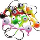Fishing Lures Jig Heads,Ball Heads 1/32oz-1oz,Sharp Fishing Hooks for Freshwater or Saltwater (Assorted(two-tone))