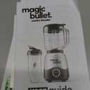 magic bullet Combo Blender, 600W, 48oz Pitcher, 16oz Cup with To-Go Lid, Easy Cleaning, Cross Blade, for Smoothies, Sauces, Shakes, Salsa, Hot Blends, Silver, MBF50200