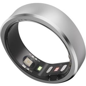 RingConn Gen 1, Smart Ring for Women/Men, No App Subscription, Size First with Sizing Kit, Smart Ring Health Tracker, 7-Day Battery Life, Fitness & Sleep Tracker for iOS & Android (Silver, Size 14)