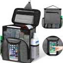 Attmu Mesh Shower Caddy Portable Dorm Tote Bag, Quick Dry Hanging Toiletry Bag, Large Capacity Shower Bag for College Dorm Room Essentials for Boys and Girls for Bath Camping (Gray)