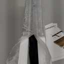 Floating Bookshelves for Wall, Rustic Wood Hanging Wall Bookshelf, Upside Down Book Shelf and Wall Mounted Bookshelves for Home Decor in Bedroom, Living Room, White 2 Pack (16.5 in)