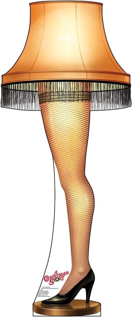 Cardboard People Leg Lamp Life Size Cardboard Cutout Standup - A Christmas Story (1983 Film)