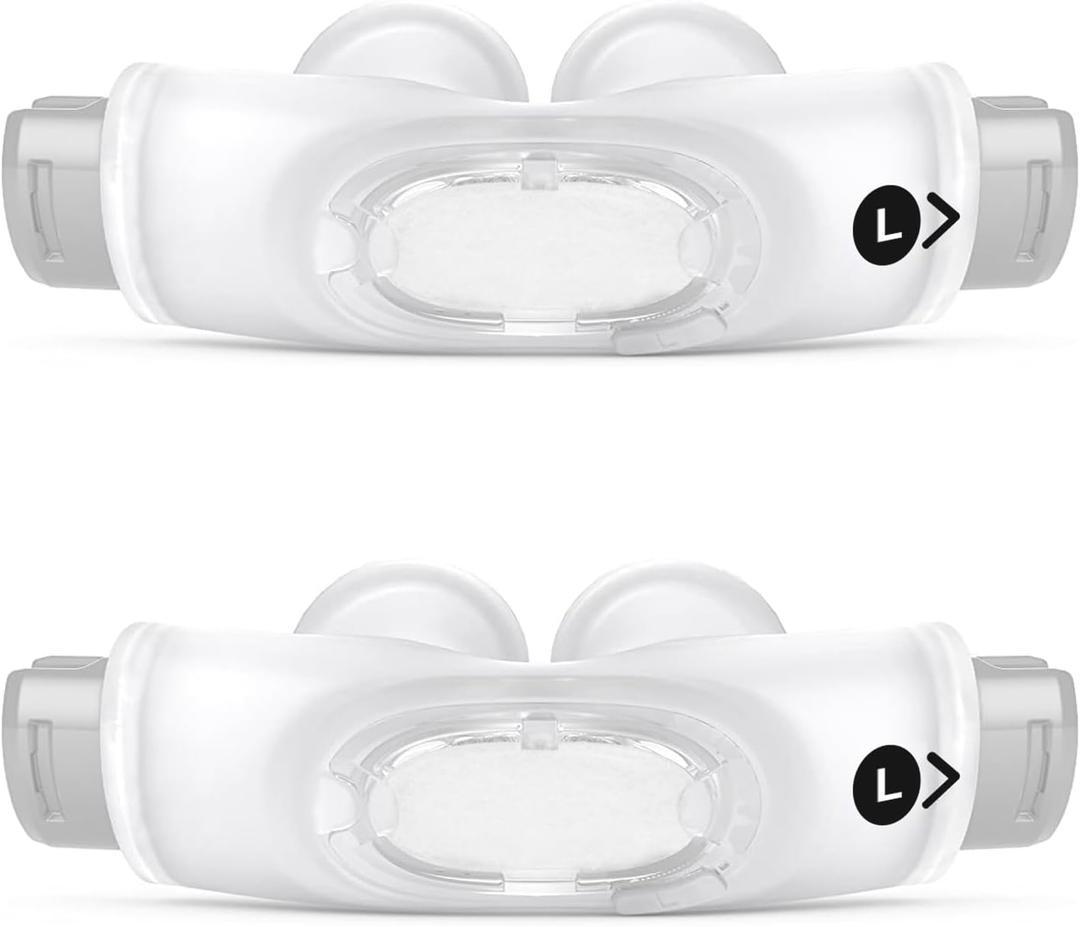 2 Packs Replacement P30i Nasal Pillows Cushion for Airfit P30i Cpap Nasal Pillows Cushion Reusable & Comfortable and Soft (Large)