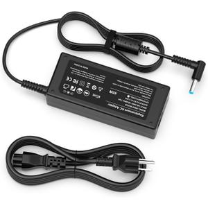 ROLADA 65W 19.5V 3.33A Laptop Charger Fit for HP 15 Series 15-dy 15-dw 15-ef 15-da -Power Adapter, Extra Long Cord (Blue Tip 4.5x3.0mm)