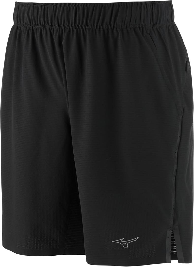 Mizuno Men's Men's Perform 9in Linerless Short (XX-Large, Black)