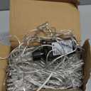 JMEXSUSS 600 LED Curtain Lights Outdoor, 9.5ft x 19.6ft Window Hanging Lights with Remote, Plug in, 8 Modes, Indoor String Lights for Bedroom, Wall, Xmas, Party, Backdrop, Wedding Decor, Warm White