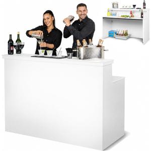 GoBar Elite Heavy-Duty Portable Bar Table - White or Black