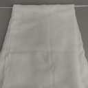 NICETOWN White Linen Sheer Curtains and Drapes 84 inches Long, Rod Pocket & Back Tab semitransparent with Light Through Vertical Window Treatments for Sliding Glass Door & Living Room, 52"W, Set of 2