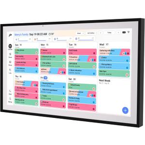 Digital Calendar, 15.6 inch Wall Planner & Chore Chart, Rechargeable Full HD Touchscreen Display, Portable Smart Family Organizer, Event Planner, Perfect for Family Schedules - Wall Mount Included, No Subscription (Black)