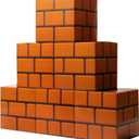 6PCS Big Brick Boxes For Birthday Party Christmas Party Game Party Favor Props Boxes (11.8 x 11.8 Inch)