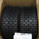 GICOOL 15x6.00-6 Tire and Inner Tube Set, TR-13 Straight Valve Stem, Replacement Riding Mower Front Wheel Assembly, 2 Pack