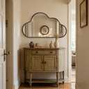 Decorative Cloud Wall Mirror with Frame for Kids' Room, Living Room, Hallway, Entryway