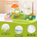 Play Sink with Running Water, Kitchen Sink Toy with Functional Faucet, Play Food and Kitchen Accessories, Floating Fishing Water Toy for Toddler, Pretend Play Dishwasher for Kids