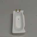 Dollhouse Bathroom Bathtub: 1:12 Dollhouse Bathroom Furniture Accessories Miniature Porcelain Mini Bathtub Figurine