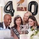 RIP to My 30s Birthday Decorations with 40th Birthday Crown, RIP to my 30s Sash, Cake Topper and Candles, Number Balloons, 40 Year Old Gifts for Women