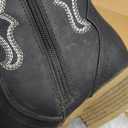 vodvob Girls Kids Western Boots Embroidered Cowgirl Cowboy Boots Girls Mid Calf Riding Shoes Little Kid/Big Kid, US 3