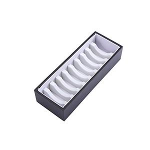 I-MART Black and White Bracelet Organizer Box with 10 Grooves, PU Leather Bracelet Holder and Bangle Organizer Tray, Jewelry Bangle Storage Box for Bracelets, Bangles and Cuffs, Display Holder