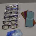 BLS BLUES Reading Glasses for Women/Men Blue Light Blocking, Fashion Readers Anti Eye Strain/Migraine Eyeglasses 6 Packs/Case
, +2.0