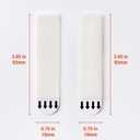 60-Pairs(120 Strips) Large Picture Hanging Strips Heavy Duty, Removable Hook and Loop Tape, Picture Hanger Damage Free, Waterproof Adhesive Strips for Frame Hanging