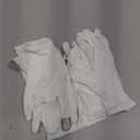 Touch Screen Gloves, 5 Pairs Archival Gloves Art Handling Gloves Film Gloves Photography Gloves White Work Gloves with Touchscreen Fingers White Cotton Gloves for Art Handling, Jewelry Large