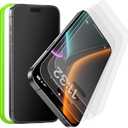 Esanik 3-Pack for iPhone 17 Pro Max Matte Glass Screen Protector - Anti-Glare, Anti-Fingerprint, Anti-Reflection, 9H Hardness, Smooth Touch, Easy Installation Frame Included