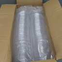 Lullaby 200 Pack 12oz Clear Plastic Cups with Lids, Disposable To Go Cups for Daily Use, Party and Wedding