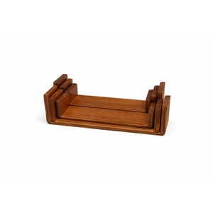 SRIWATANA Floating Shelves Wall Mounted, Solid Wood Shelves Wall Bookshelves Set of 6 for Bedroom, Living Room, Bathroom, Kitchen 