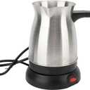 Turkish Coffee Maker, Turkish Electric Coffee Maker Machine, 5 to 6 Cup Brewing Capacity, Stainless Steel Electric Coffee Pot for Delicious Turkish & Greek Coffee, 600ML