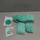 Frienda 6 Pieces Fluffy Car Accessories Set Bling Fluffy Steering Wheel Cover Soft Fuzz Handbrake Gear Shift Cover Bling Mirror Fuzz Car Pad Decoration