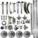 9-0753SVVT, Engine Timing Chain Kit with VVT Sprocket Compatible with Buick Cadillac Chevrolet GMC Pontiac Saab Saturn Suzuki Acadia Traverse Enclave Caprice Equinox 2.8, 3.0L, 3.2L, 3.6L HFV6