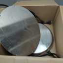 Large Chicken Water Heater Base, 15" Metal Heated Chicken Waterer 5 Gallon, Freeze Proof Chickens Coop Winter Deicer Heated Base, Poultry Drinker Heater Base for Outdoor Coops & Cold Winter