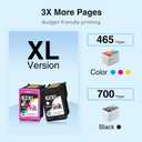 Starink Remanufactured 62XL Ink Cartridge Combo Pack Replacement for Ink 62 Ink Cartridges Black and Color Fit with Envy 7640 7645 5660 5540 5640 7644 OfficeJet 5740 5741 8040 200 250 258 Printer, 2P