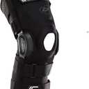 DonJoy Performance Bionic Fullstop ACL Knee Brace  4 Points of Leverage Hinged Knee Support for Ligament Protection, Injuries, Prevent Knee Hyperextension for Football, Soccer, Lacrosse, Contact Sports (Small)