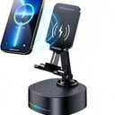 Bluetooth Speaker with Wireless Charging and Cell Phone Stand,Best Speaker Stand for iPhone/iPad/Samsung Galaxy,HD Surround Sound Perfect for Home and Outdoors,Creative Gift (Black)