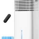 4-IN-1 Portable Air Conditioners, Evaporative Air Cooler w/4 Modes & 3 Speeds, 15H Timer for Smart Auto-off, 2-Gal Tank for 20H Cooling,17FT Remote, No Hose Needed,120Oscillating Swamp Cooler